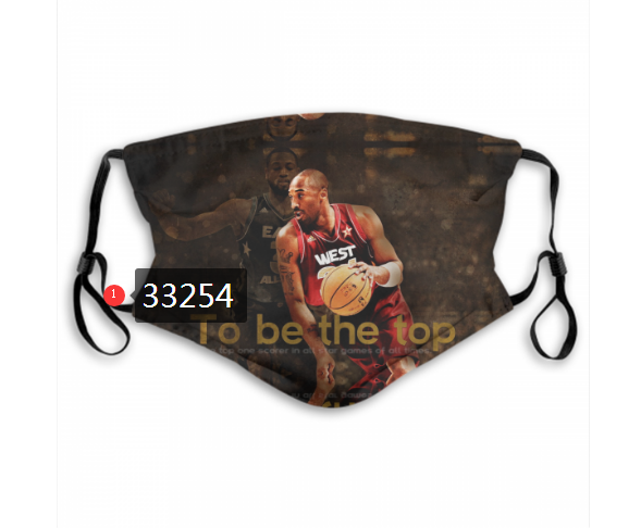 2021 NBA Los Angeles Lakers #24 kobe bryant 33254 Dust mask with filter->nba dust mask->Sports Accessory